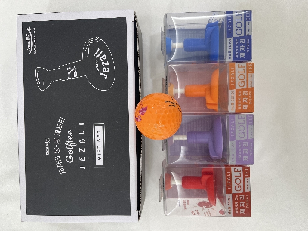 제자리 골프티꽂이 실리콘 높이조절 드라이버 골프티 골프용품
