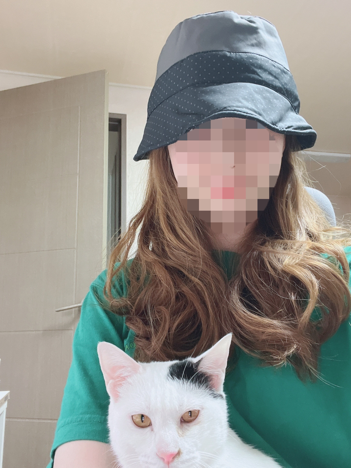 크로커다일 모자 퀄팅자수벙거지