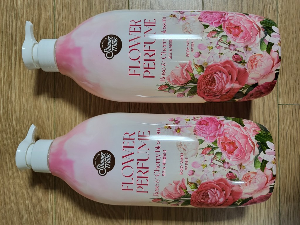 샤워메이트 내추럴 퍼퓸 바디워시 체리블라섬 리뷰 후기