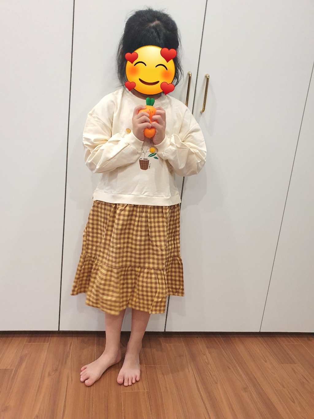 라라아망 여아용 폼폼트리 원피스
