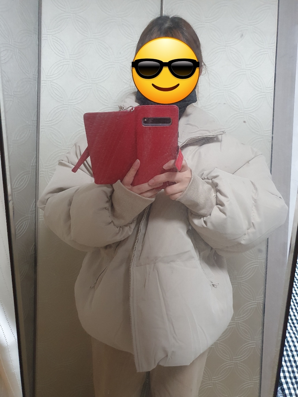BANC# 하이퀄리티 오버핏 웰론 하이넥 숏패딩