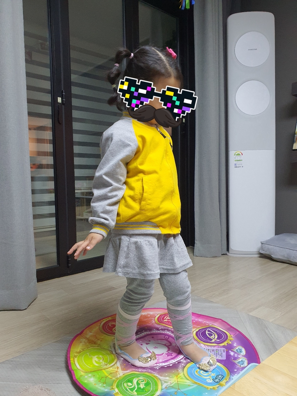 젤리스푼 여아용 핫템 플리츠 기모 스커트 레깅스