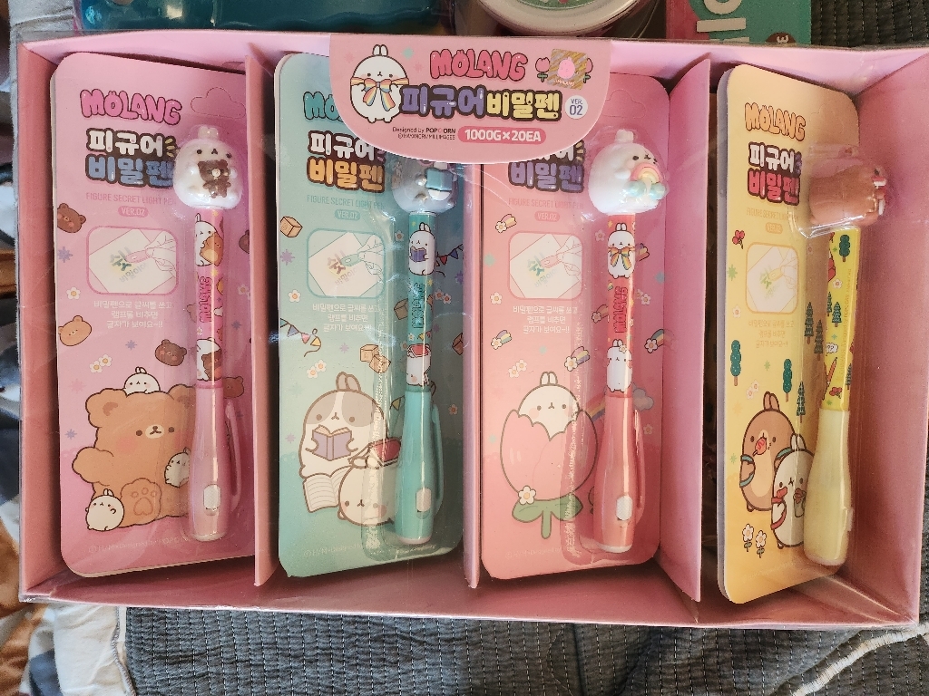 몰랑 피규어 비밀펜 캐릭터볼펜