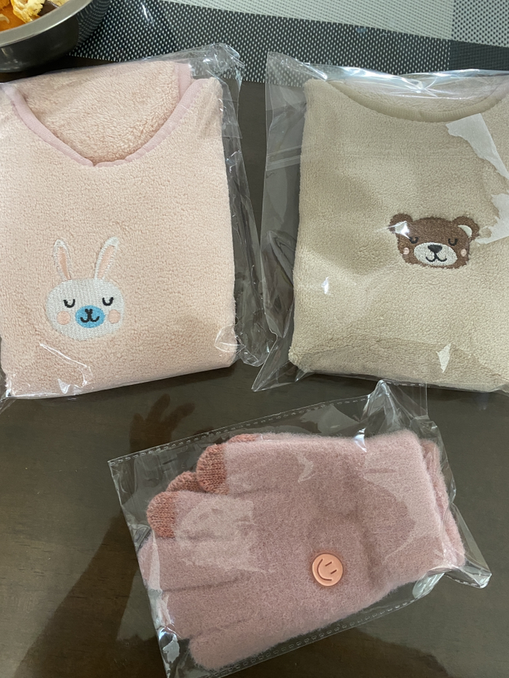 뽀뽀뽀 아동복 유아 애니멀 세안 타올 어린이 아기 아가 세수 수건 목걸이형