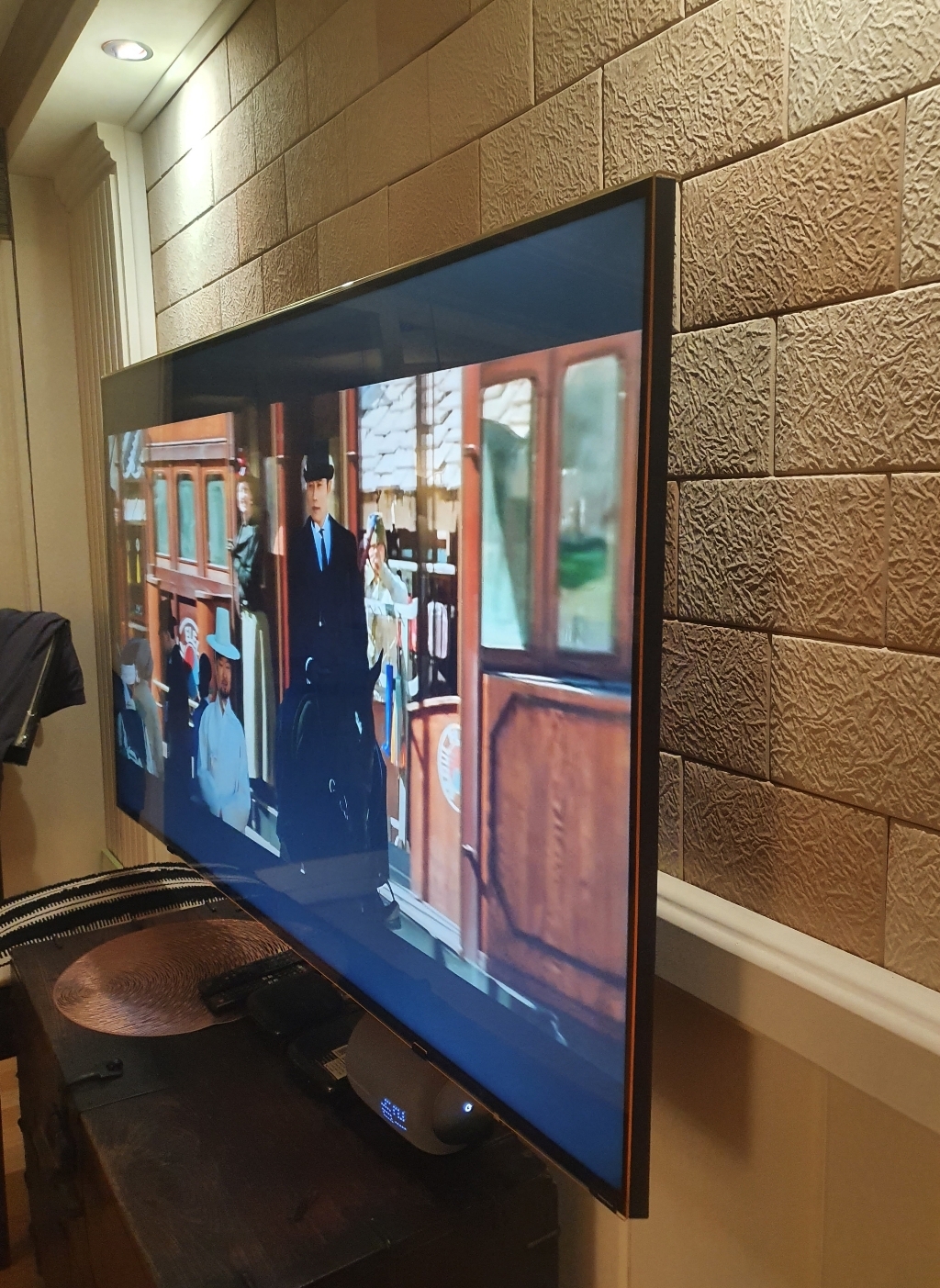 리뉴얼 썬가드광학 65인치 TV 전용 보안기 티비액정커버 보기 블루라이트차단 커브드TV 환