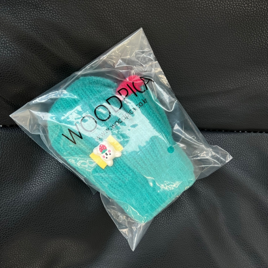 우드피카 유아동 캐릭터 기모 벙어리장갑