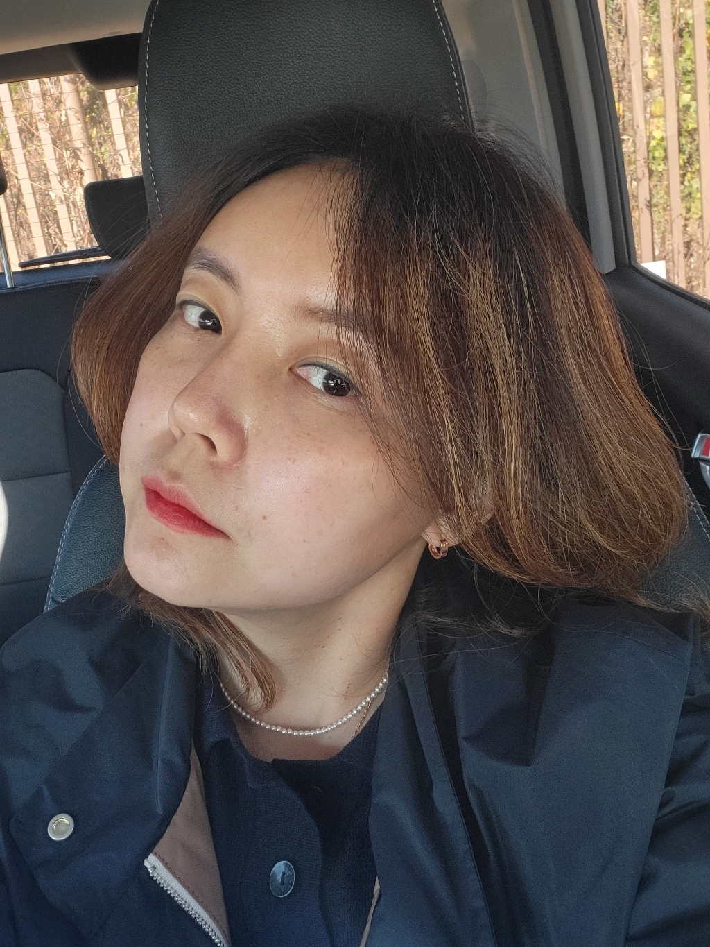 [ 925 실버 ] 진주 목걸이 실버 925 미니   초커  레이어드 자체제작