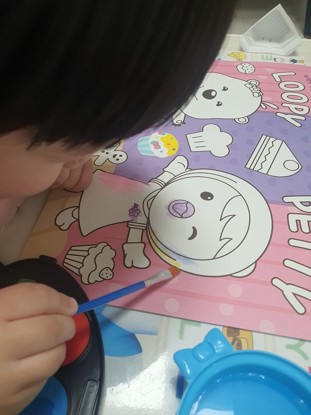 뽀롱뽀롱 뽀로로 물감 색칠북