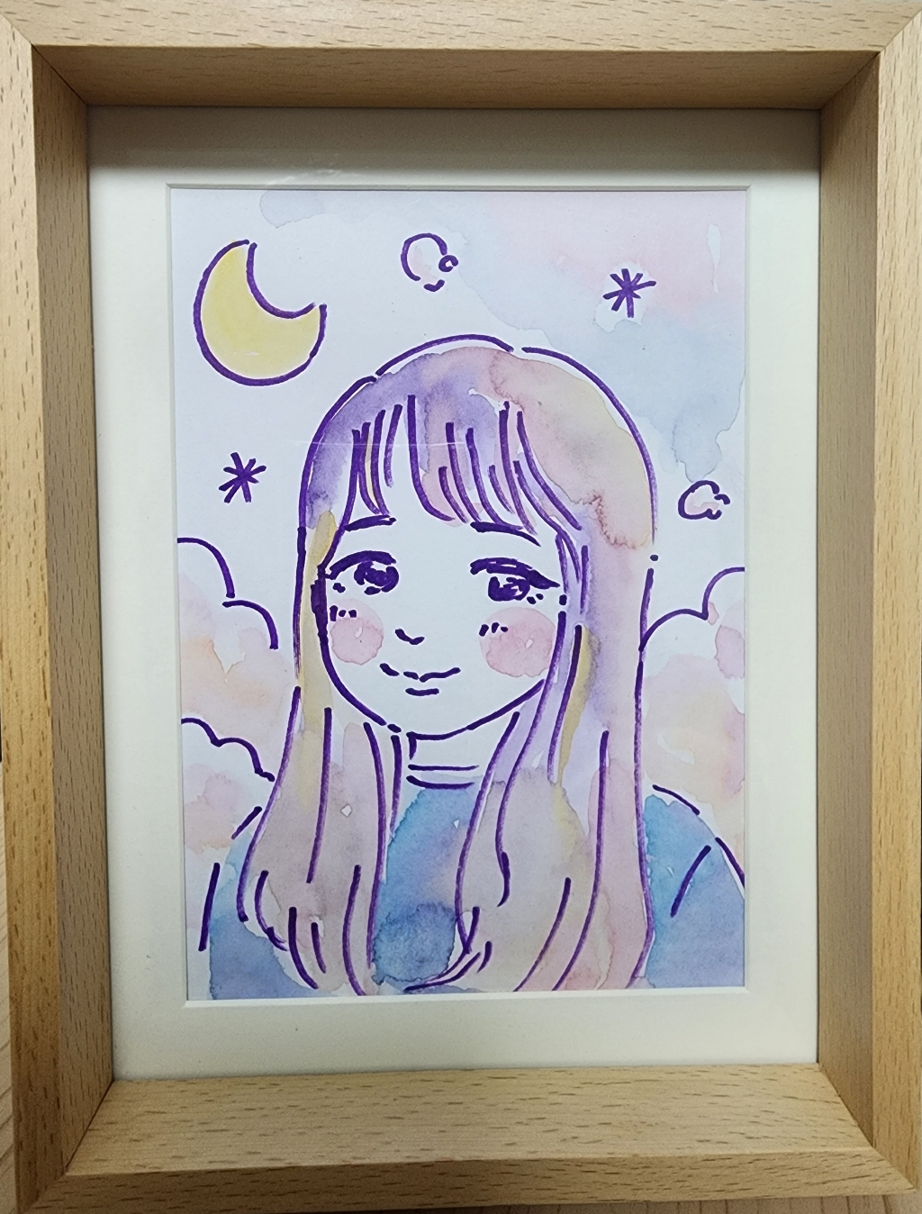 블레스프레임 애쉬원목 물푸레나무 사진액자