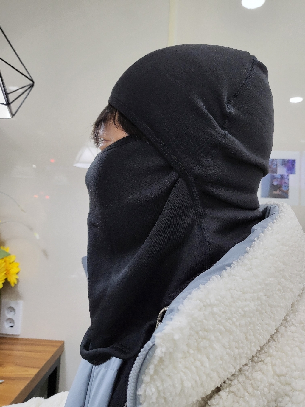한수위 넥워머 2개입 겨울 방한 후드 얼굴 가리개