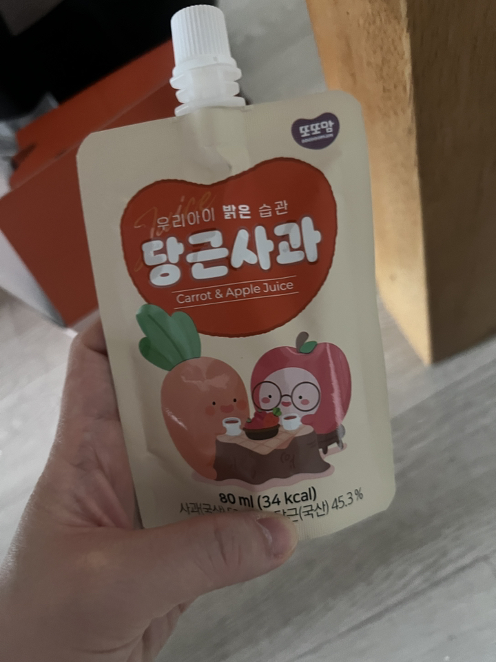또또맘 우리아이 밝은습관 당근사과 주스 선물박스