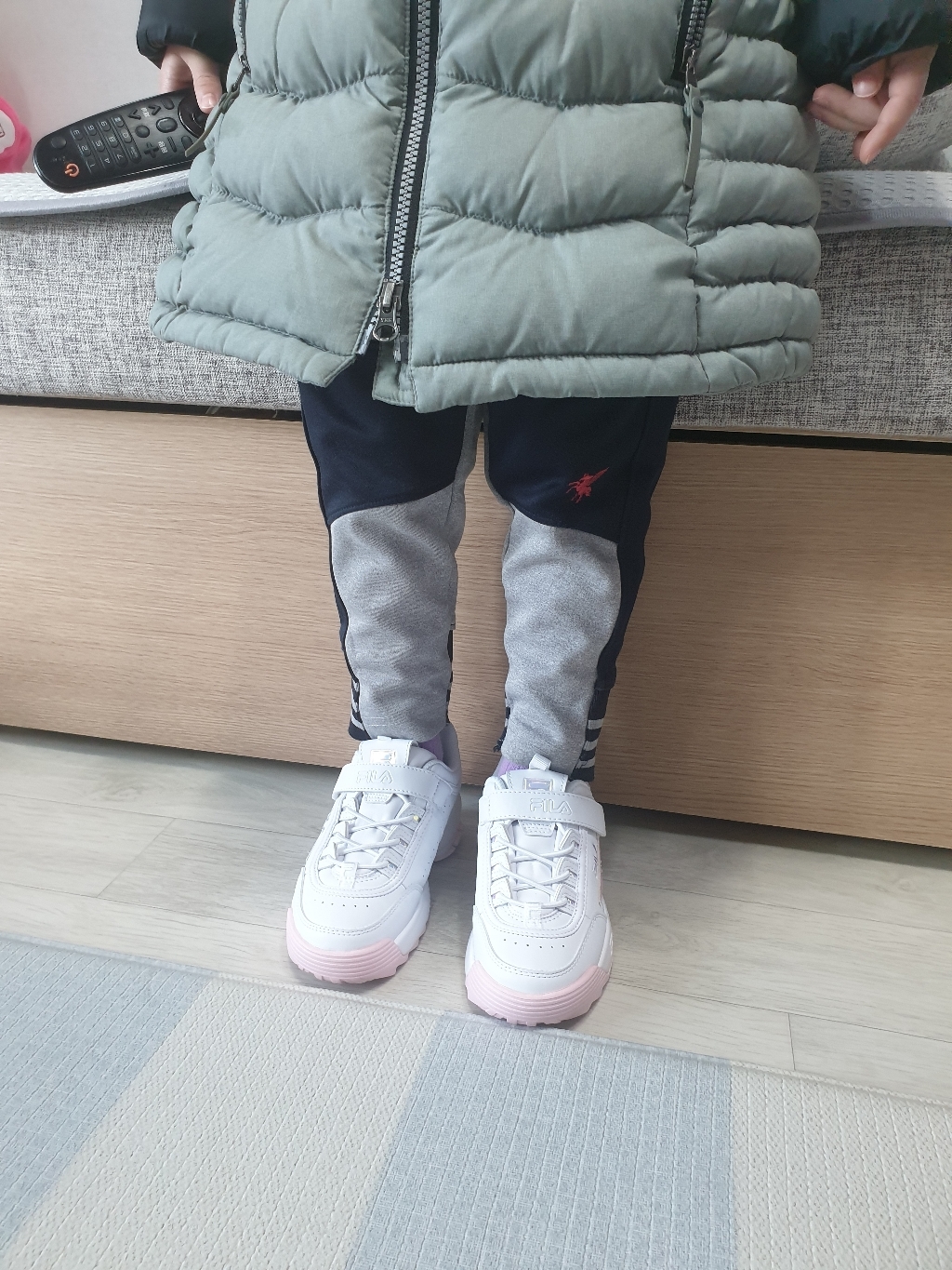 휠라 아동용 디스럽터 2 KD 운동화 01089E