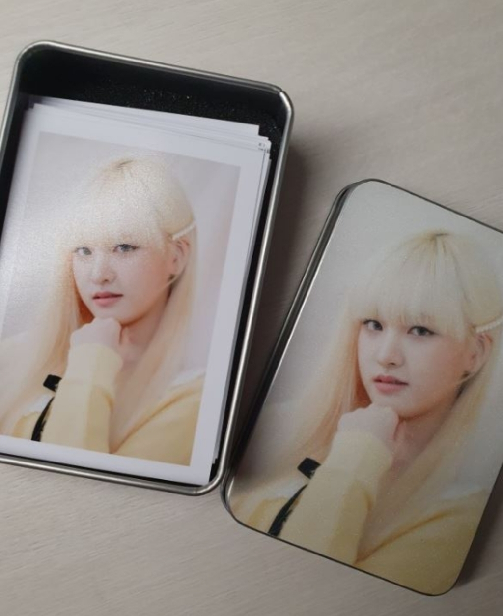 IVE 아이브 포카 포토카드 사진 굿즈 40장 철제케이스