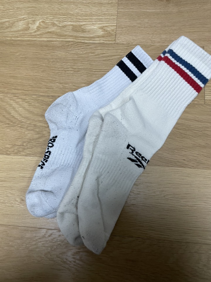 리복 클럽 쿠션 크루삭스 3켤레