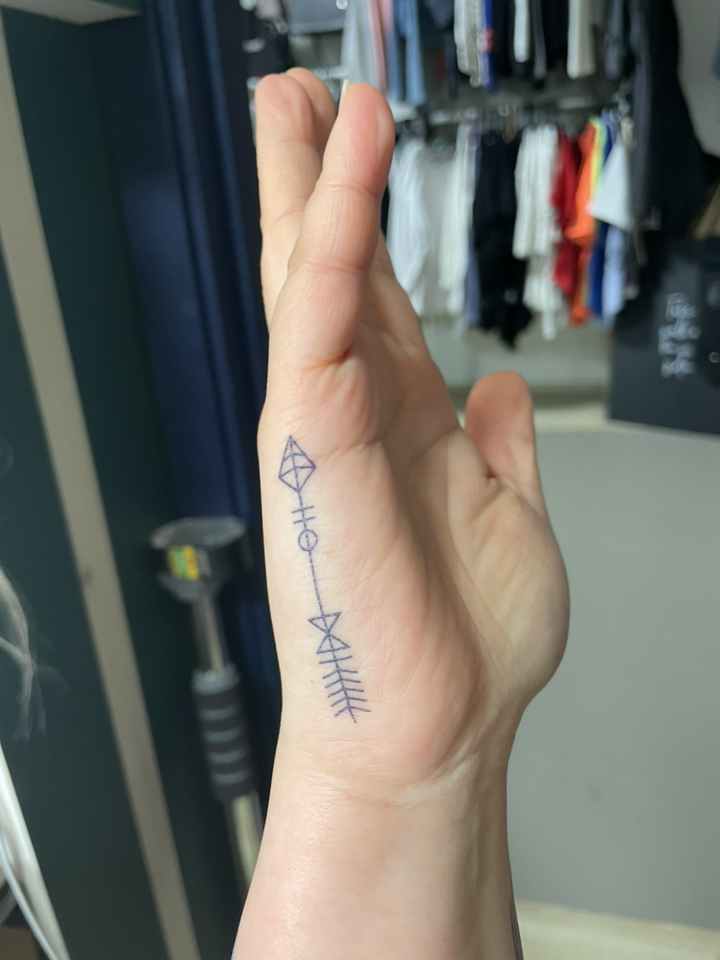 신개념 리얼 무광 청색 타투디자인 스티커 300종류