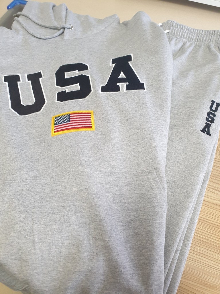 베럴댄나우 남자 특양면 기모 USA 자수 오버핏 후드 맨투맨 조거팬츠 트레이닝복