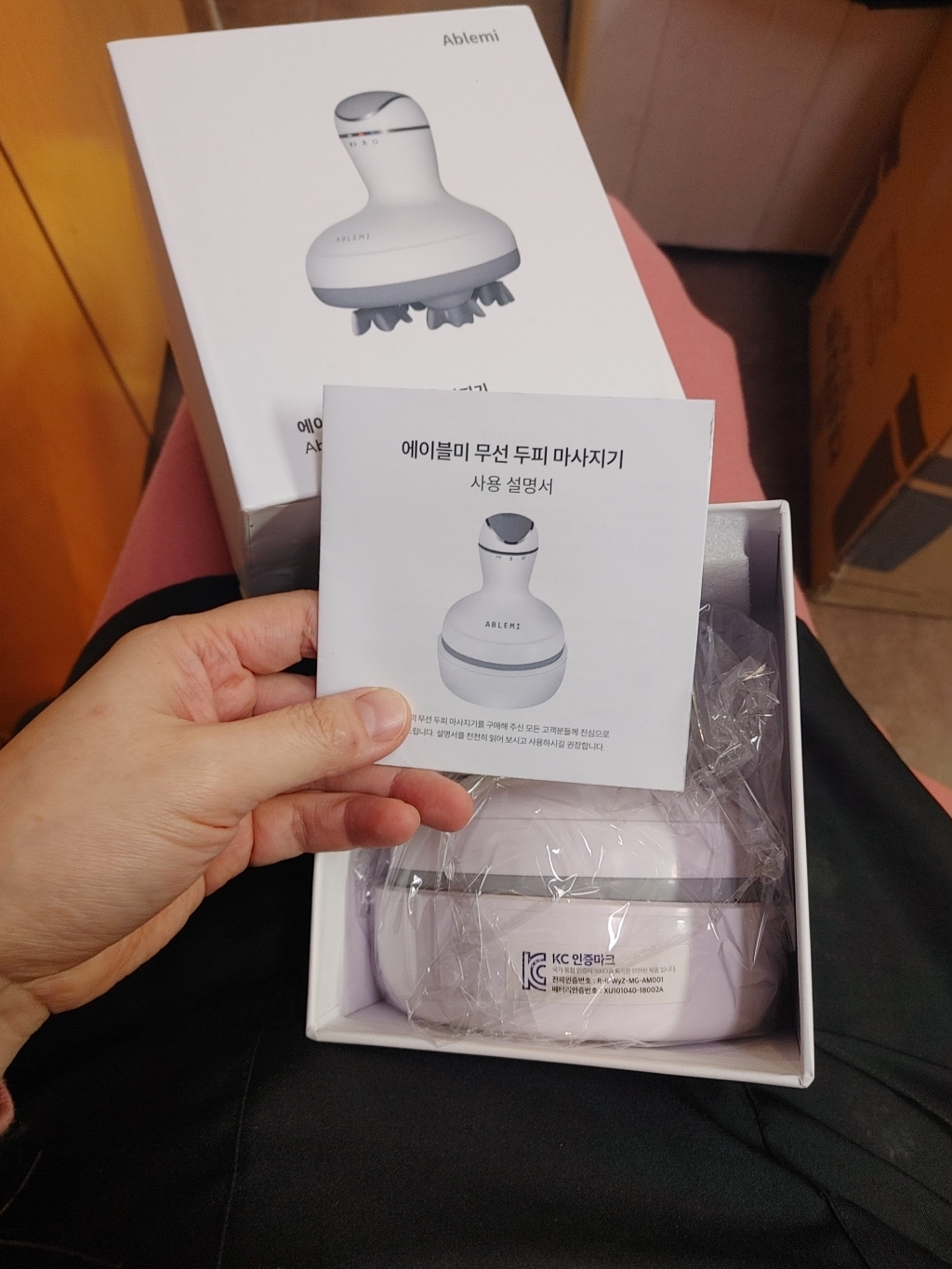 에이블미 무선 두피 마사지기