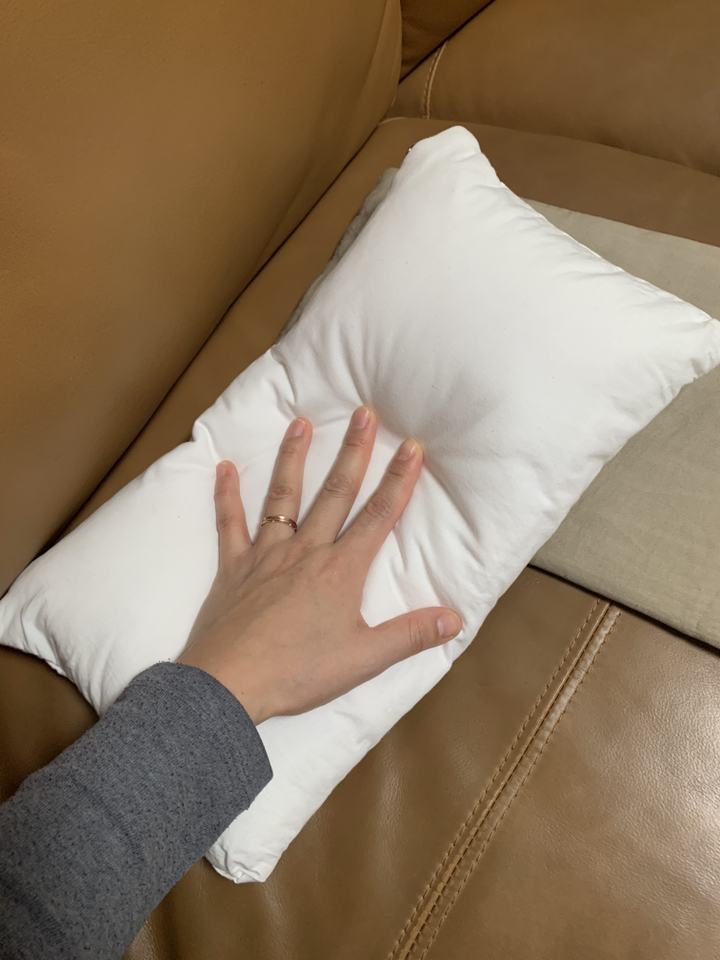 우리가 수제 부드러운 순면 누빔솜덧댄 푹신한 편백 메밀 속통 속커버 속지 베개 속커버 20x40