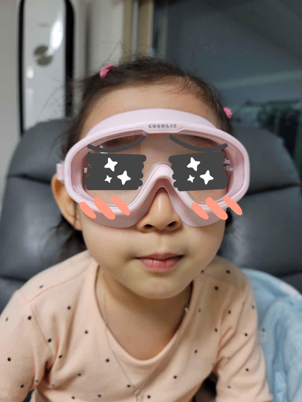 코코릭 유아동 빅렌즈 물안경 수경 큐브 리뷰 후기