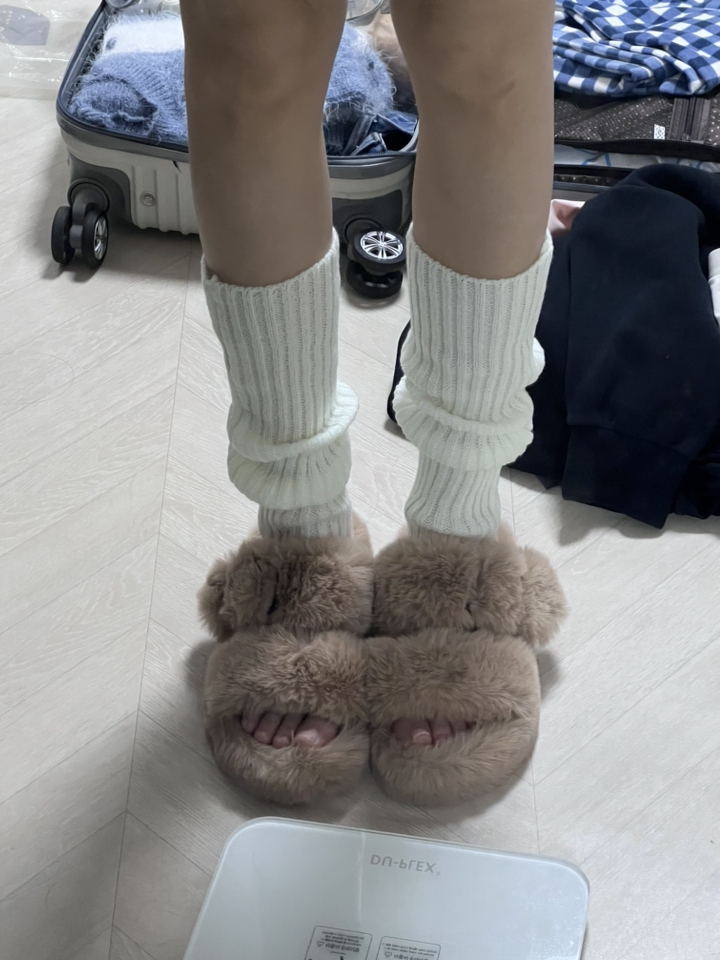루즈삭스 롱 레그워머 발토시 다리 여성 숏 니트 삭스