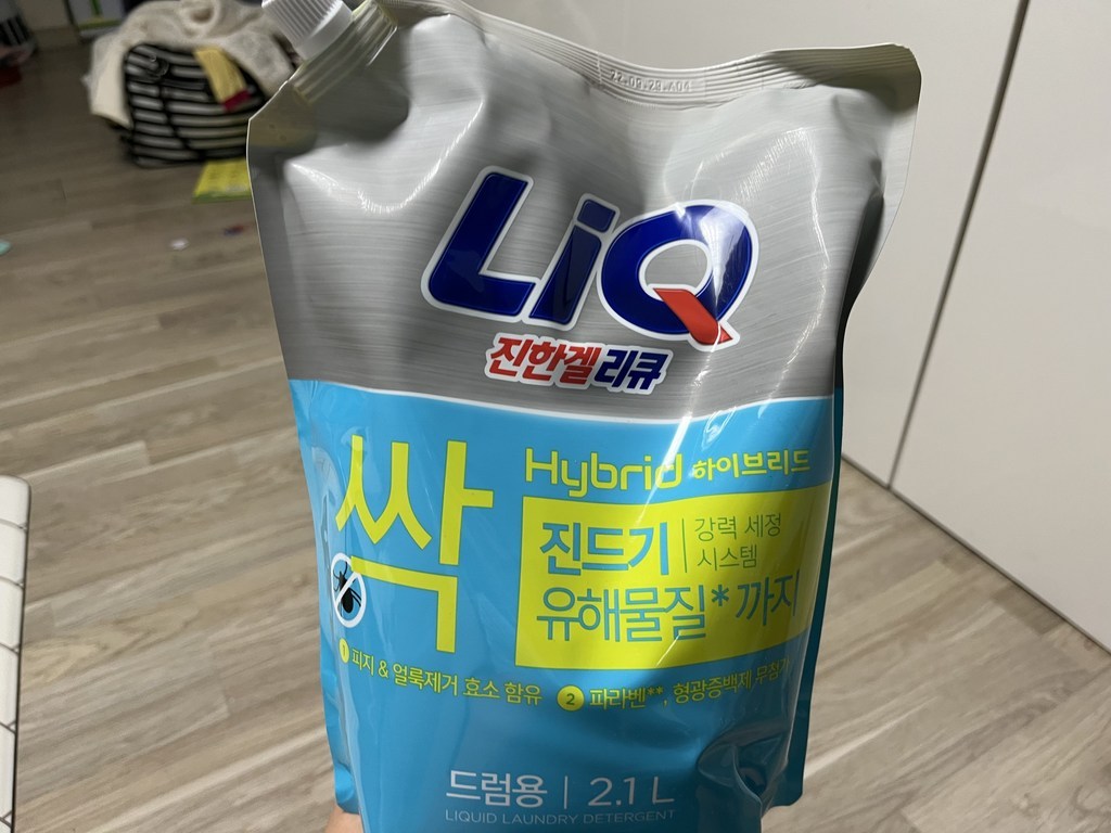 리큐 진한겔 하이브리드 드럼용 액상세제 리필