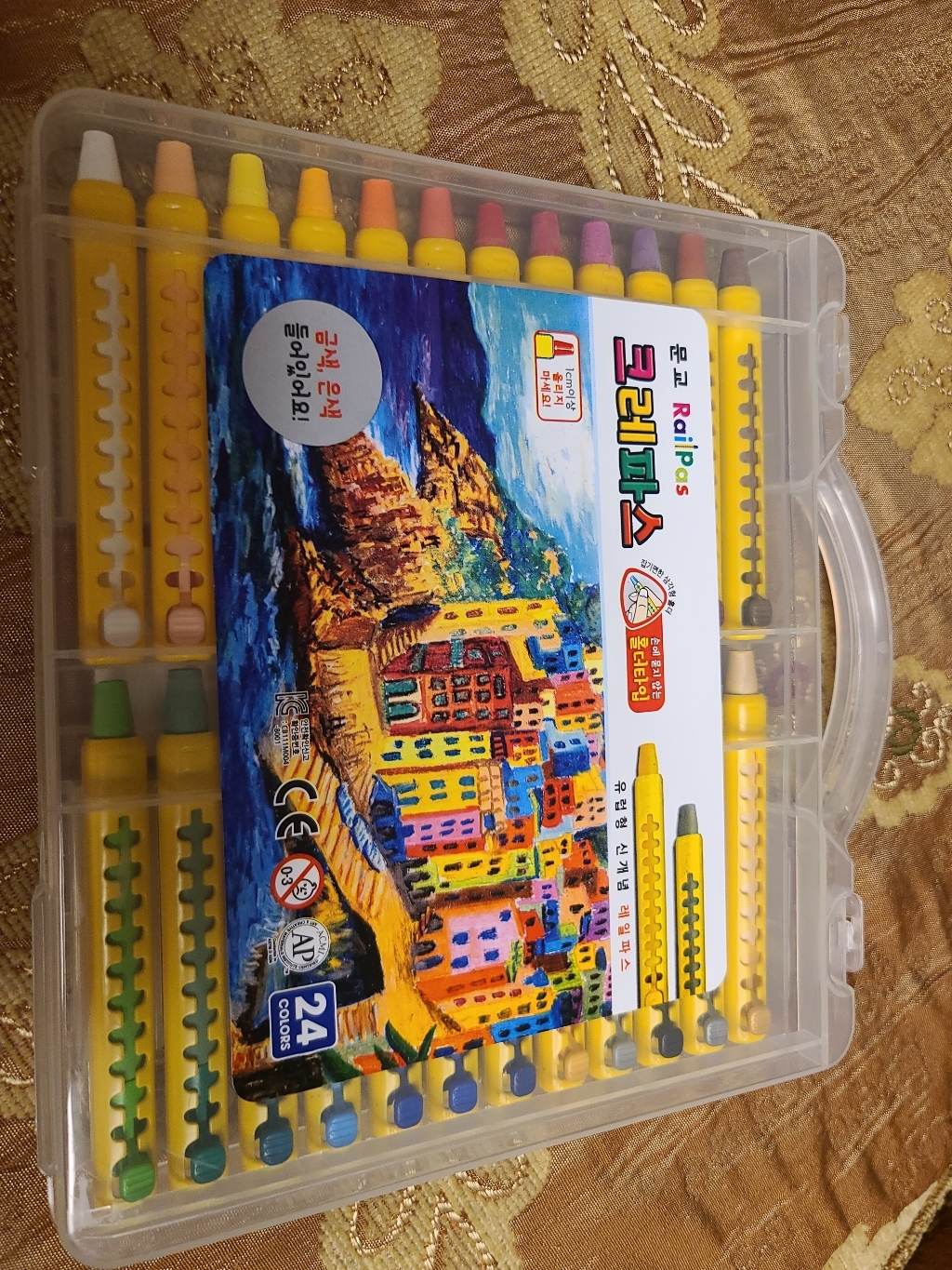문교 레일 크레파스