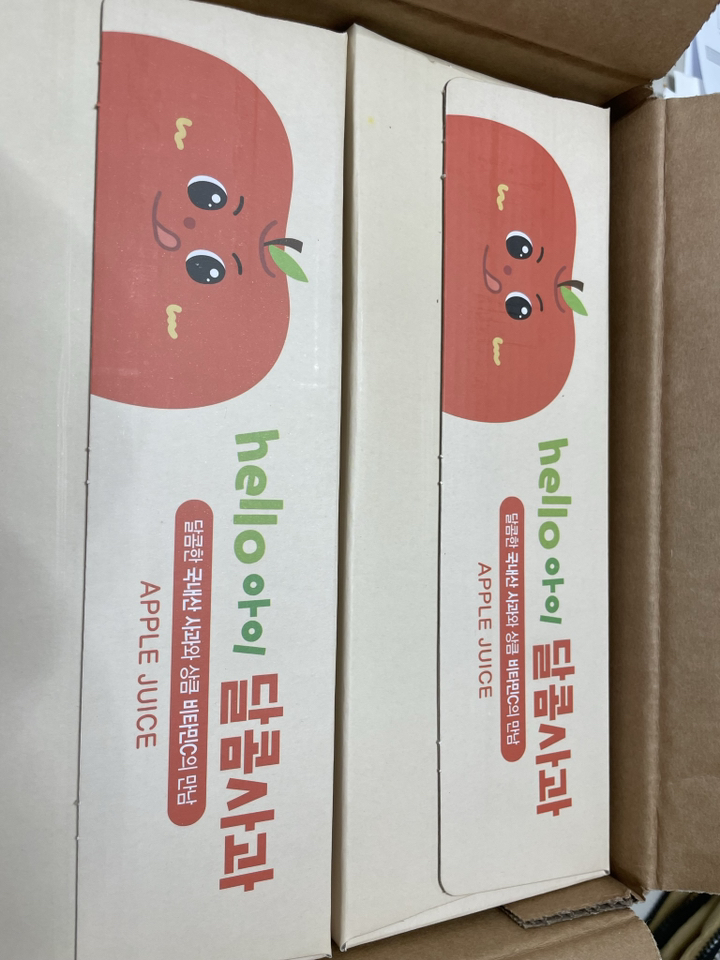 아올다 헬로아이 달콤사과 주스 100
