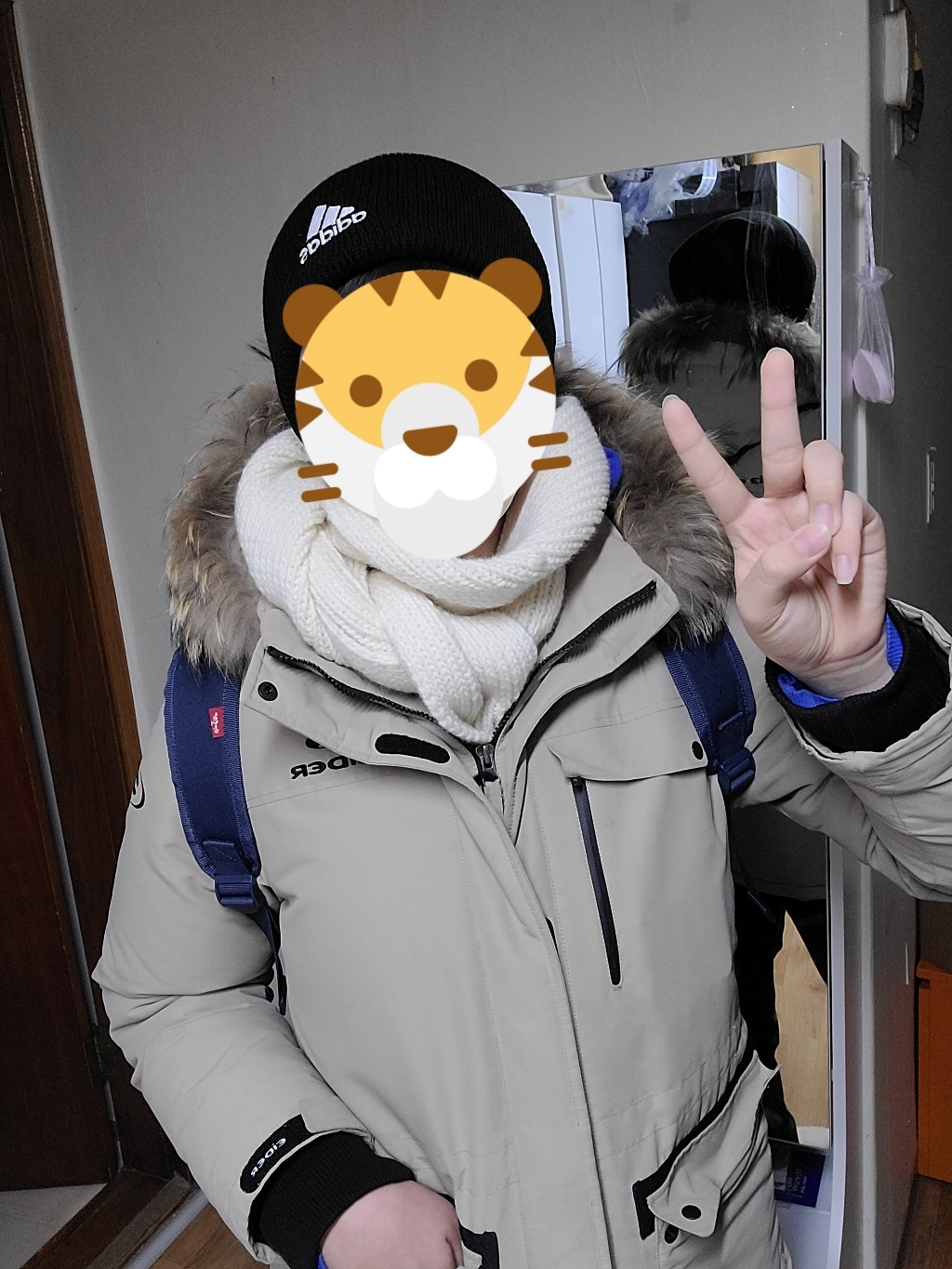 아디다스 겨울 방한 데일리 TR 비니 모자 1427