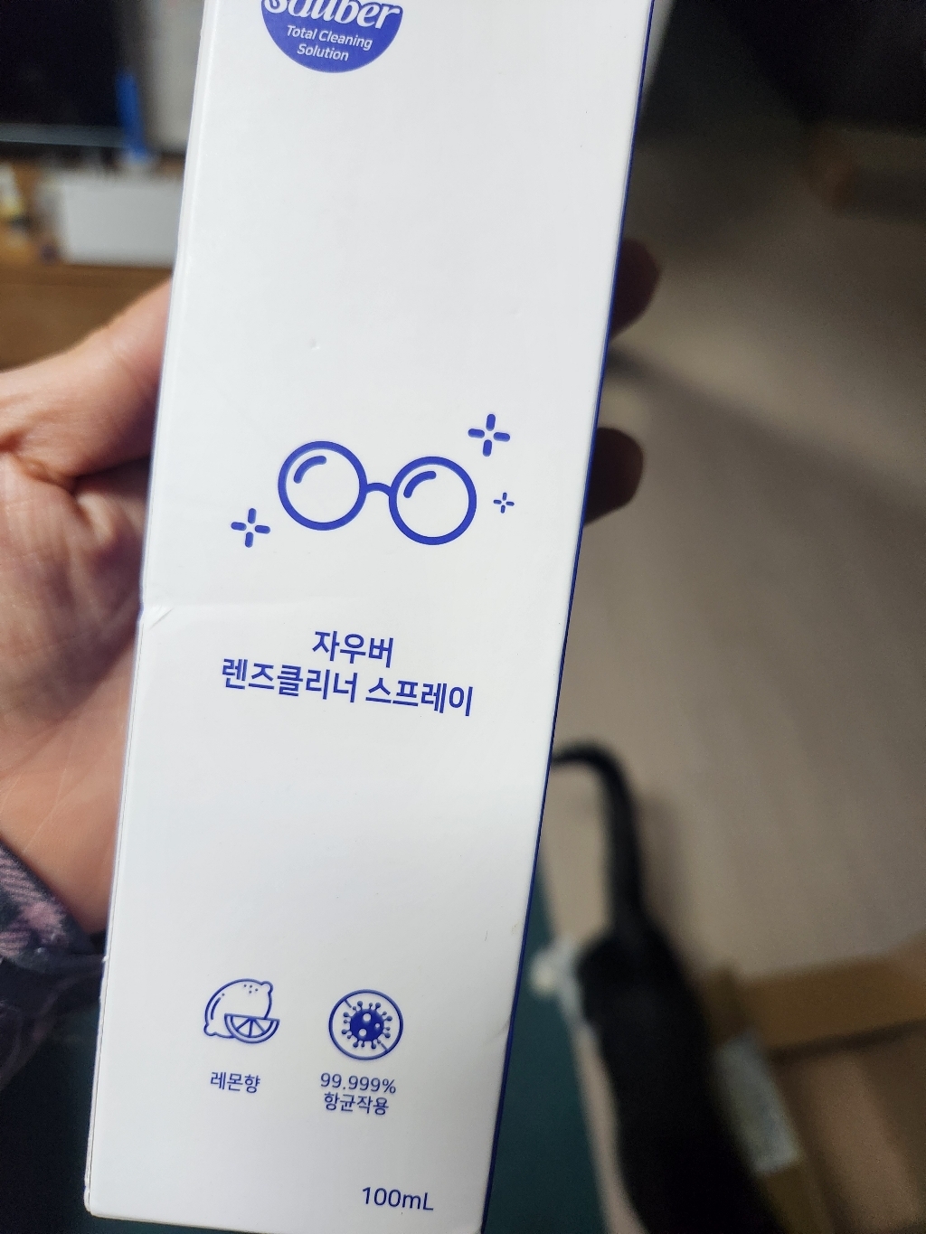 자우버 렌즈 클리너 스프레이 100ml + 클리너전용 천, 1세트