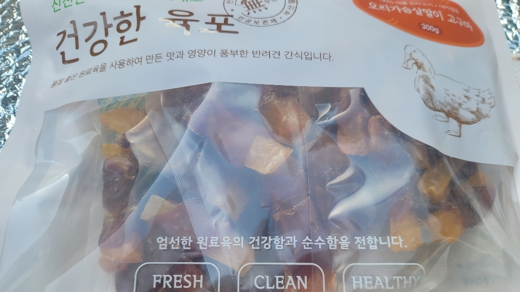 굿데이 강아지 건강한 육포, 혼합맛(오리가슴살/고구마), 300g, 1개