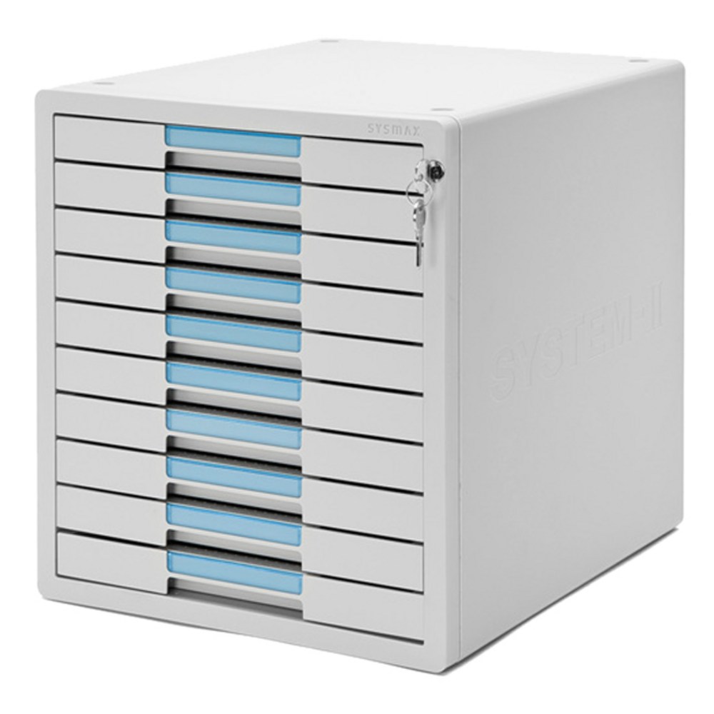 시스맥스 시스템 2 키서류함10단 1210k, 10단, 혼합 색상