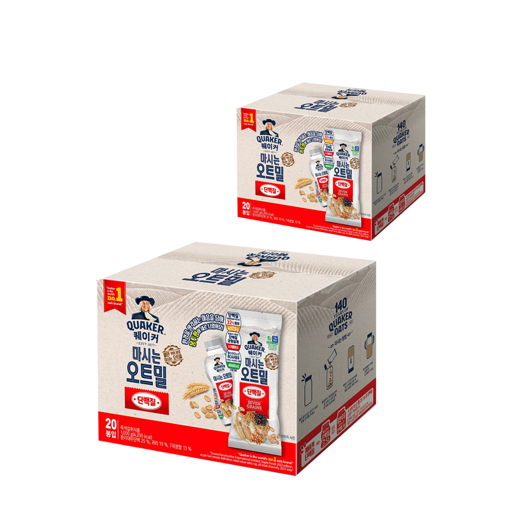 퀘이커 마시는 오트밀 단백질: 건강한 라이프스타일을 위한 이상적인 간편 간식