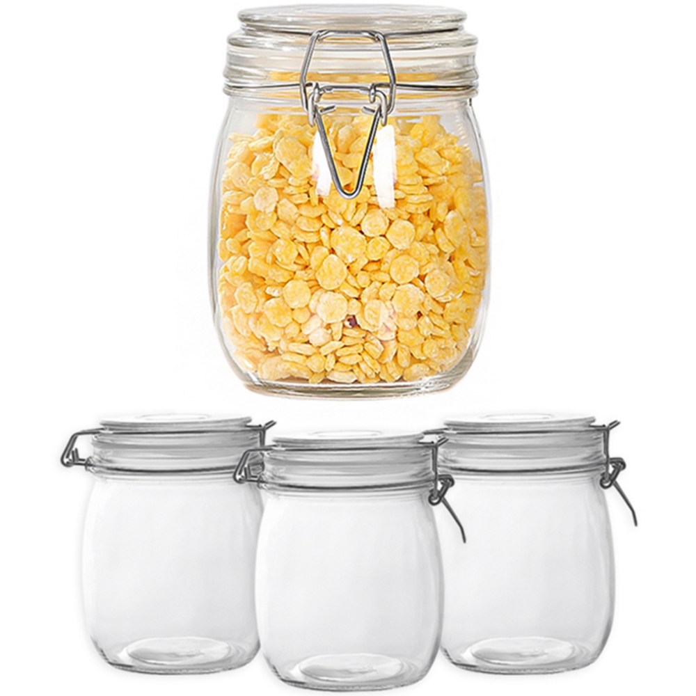 주방을 정리하고 식재료를 신선하게 보관하세요: 헬로키친 다용도 밀폐 유리병