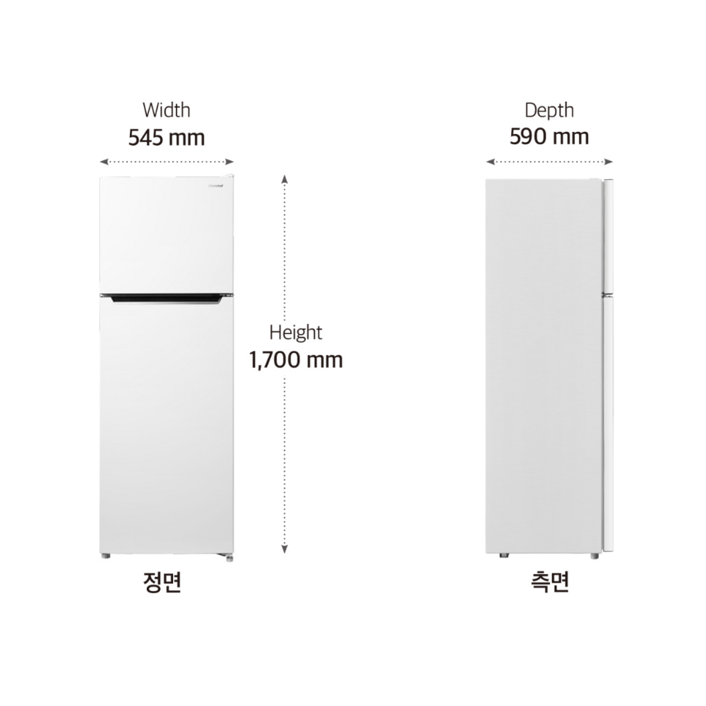 고객님의 실내공간을 세련되게 채우는 최적의 냉장고