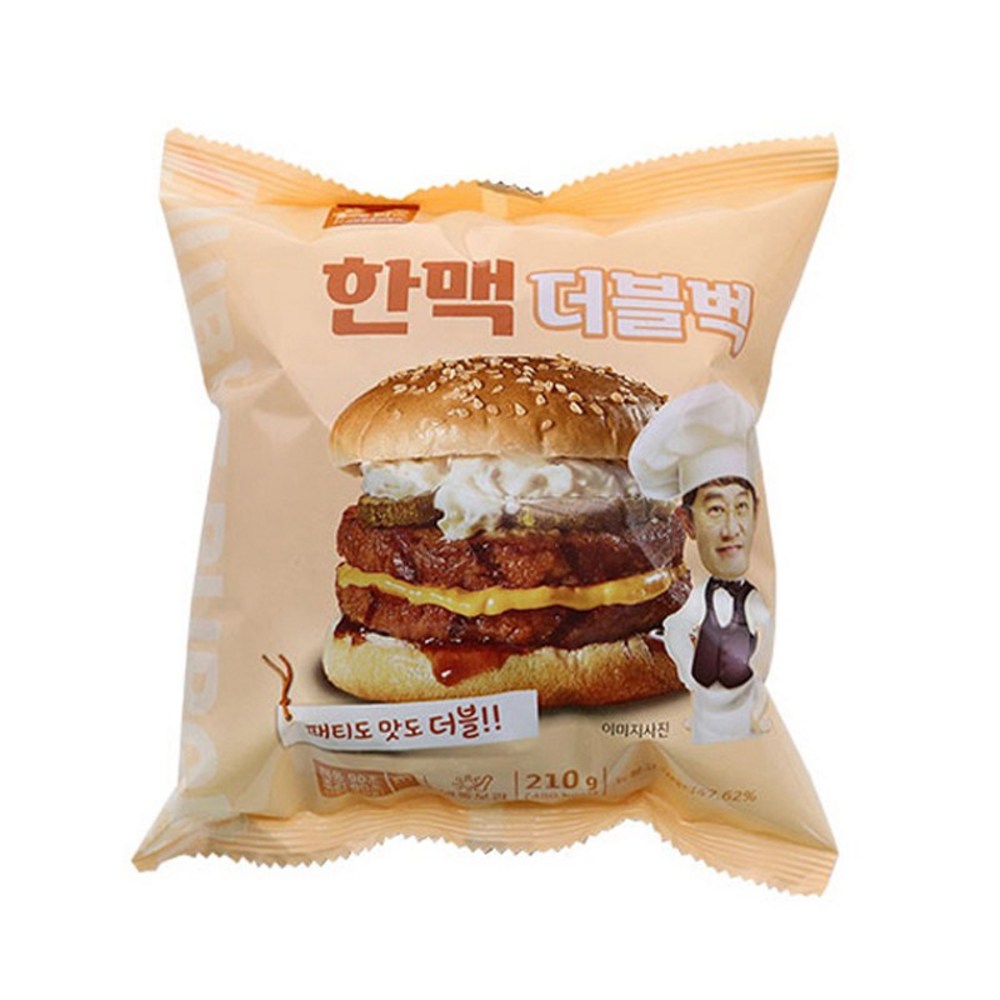 기타 브랜드 한맥 직화그릴 더블 버거 210g x 8개