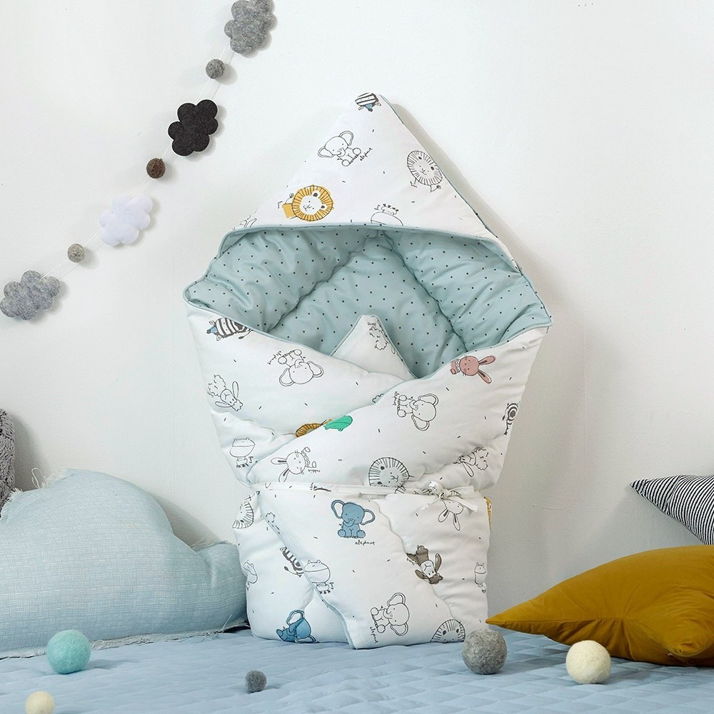 쁘리엘르 애니팜 순면 누비겉싸개: 아기의 포근한 첫 만남을 위한 안전하고 부드러운 선택