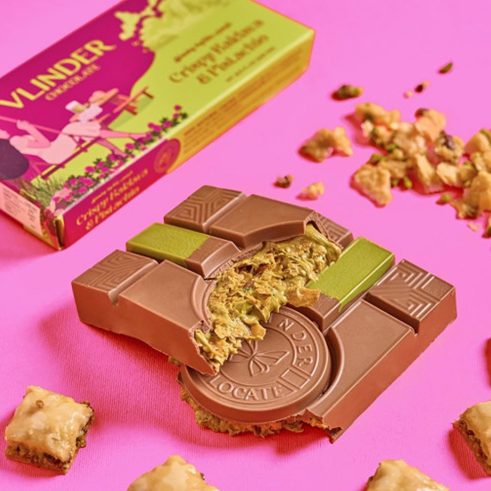 피스타치오의 향연, 고급스러운 블린더 카다이프 초콜릿 바클라바