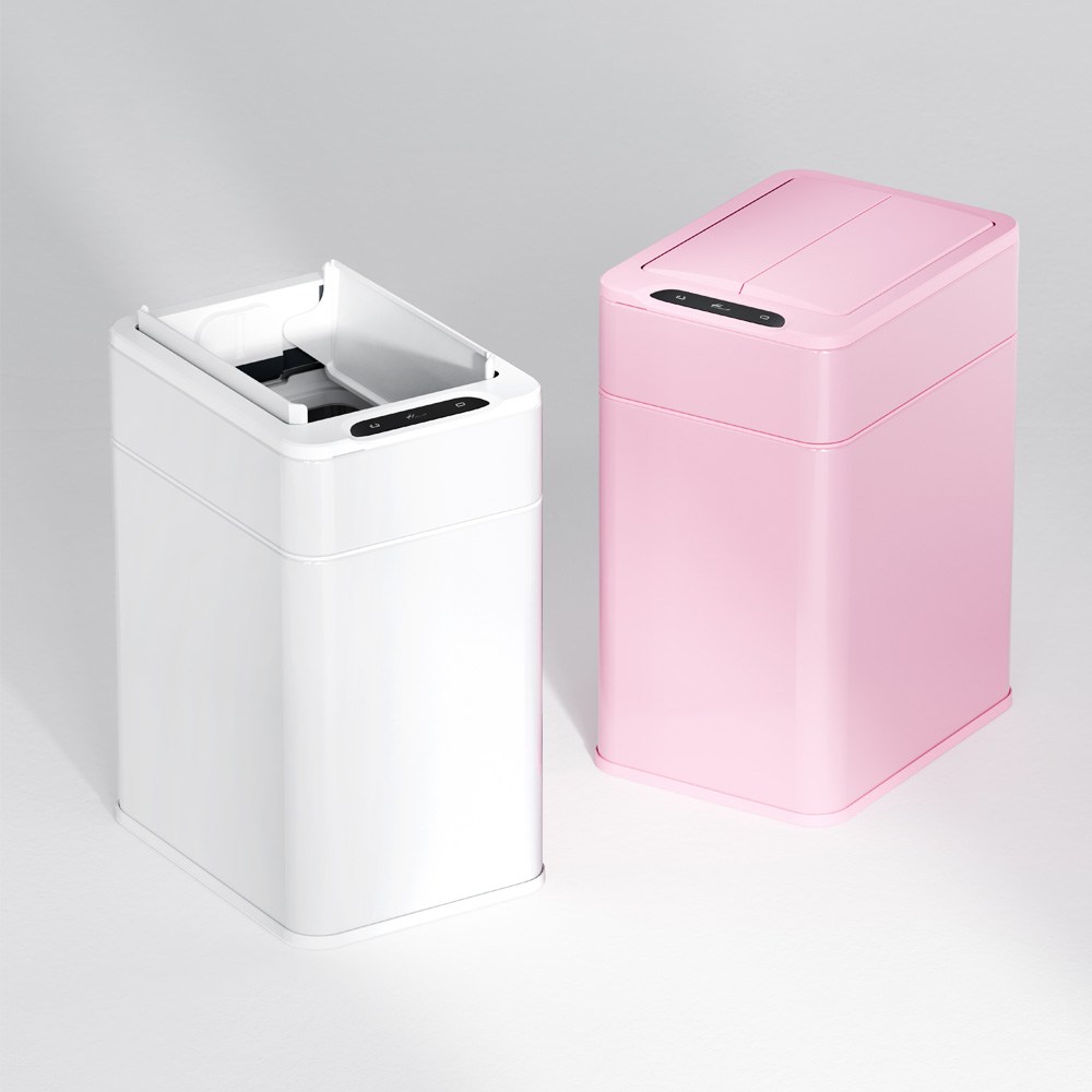 냄새와 세균 없는 청결한 공간을 위한 한일전기 더블센서 오존살균 휴지통