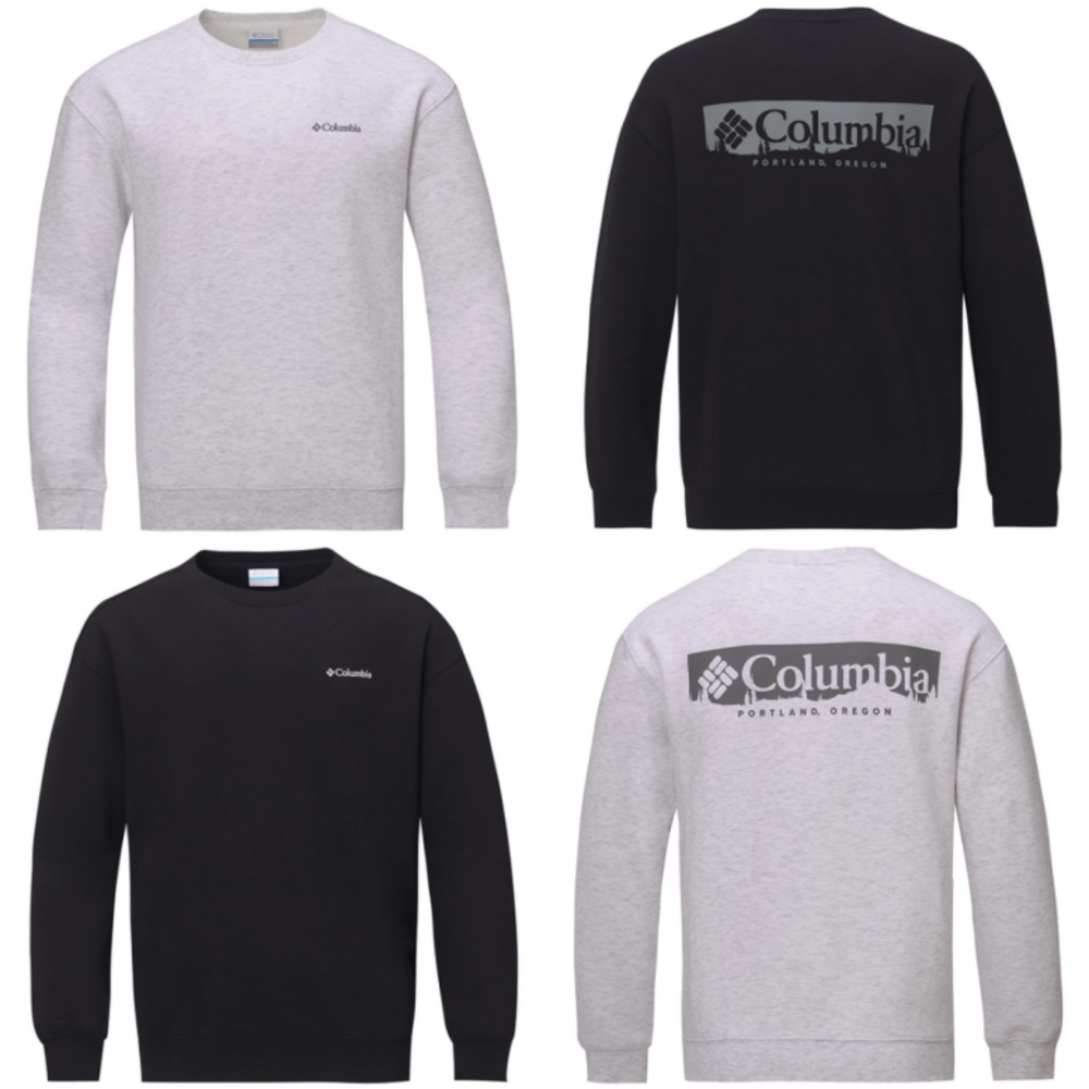 컬럼비아 남자 긴소매 기모 맨투맨 겨울 남성 긴팔 크루티