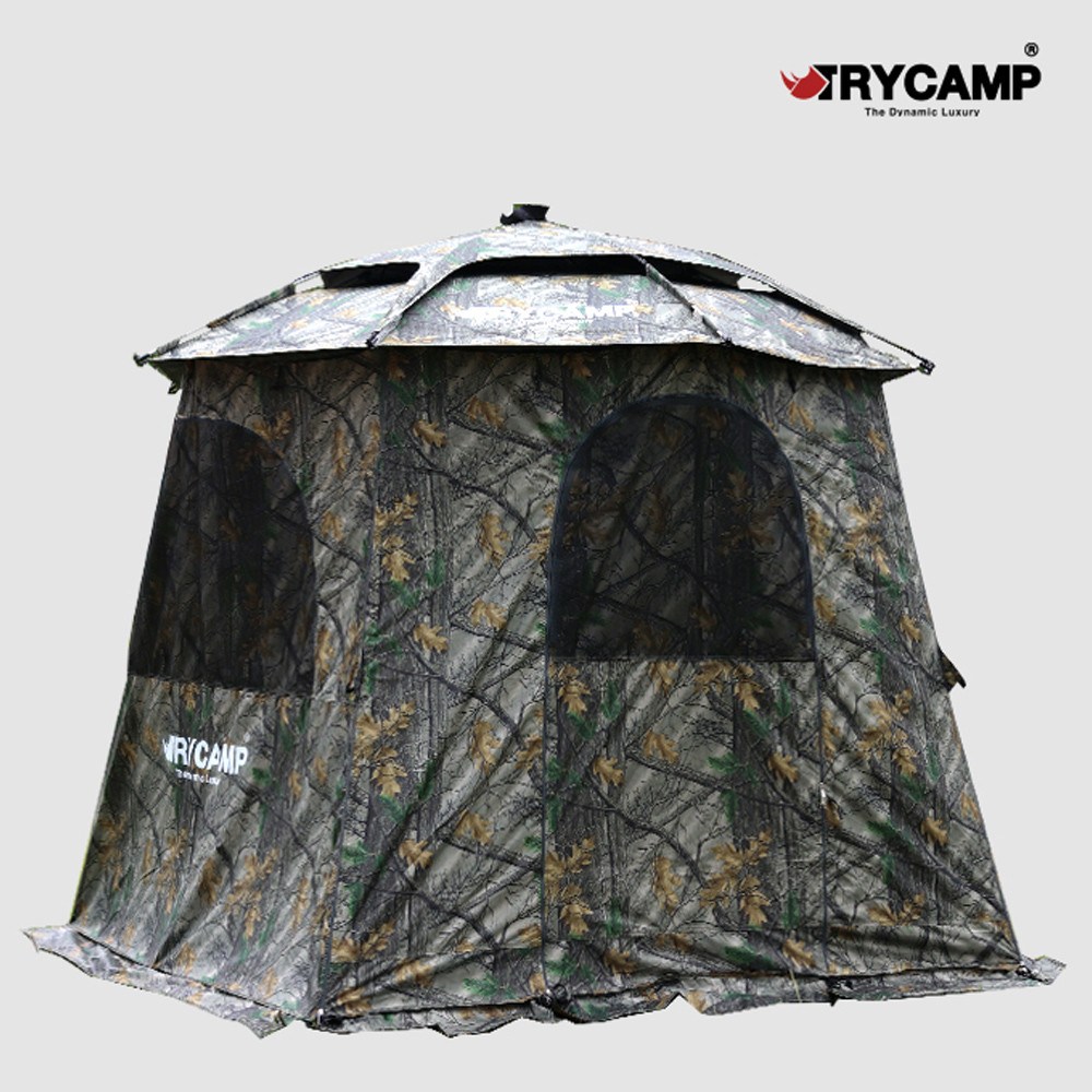 [TRYCAMP] 트라이캠프 52인치 솔 무늬 패턴 블랙 암막 코팅 낚시 파라솔