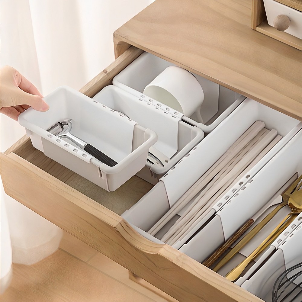 ZOZOFO 서랍 트레이로 서랍 속 블랙홀 탈출! 완벽한 공간 혁명을 경험하세요!