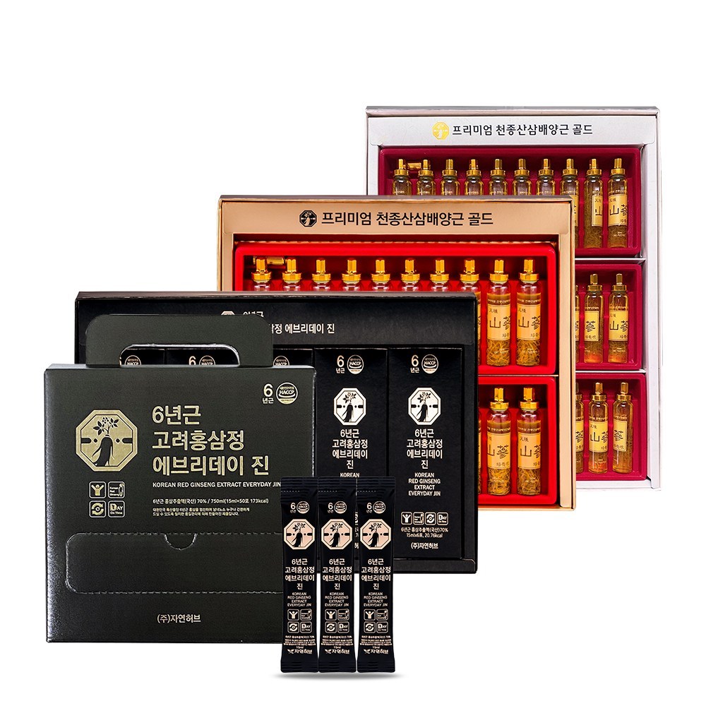 활력 넘치는 일상을 위한 선택, 6년근 고려홍삼정스틱 천종산삼배양근