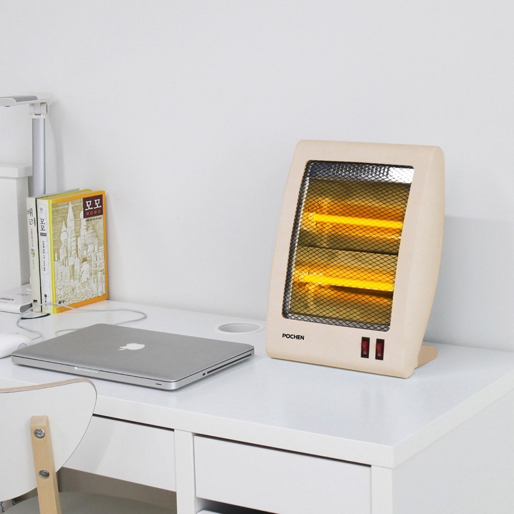 따뜻한 겨울 캠핑의 필수템: 2단 미니 석영관 히터 발난로