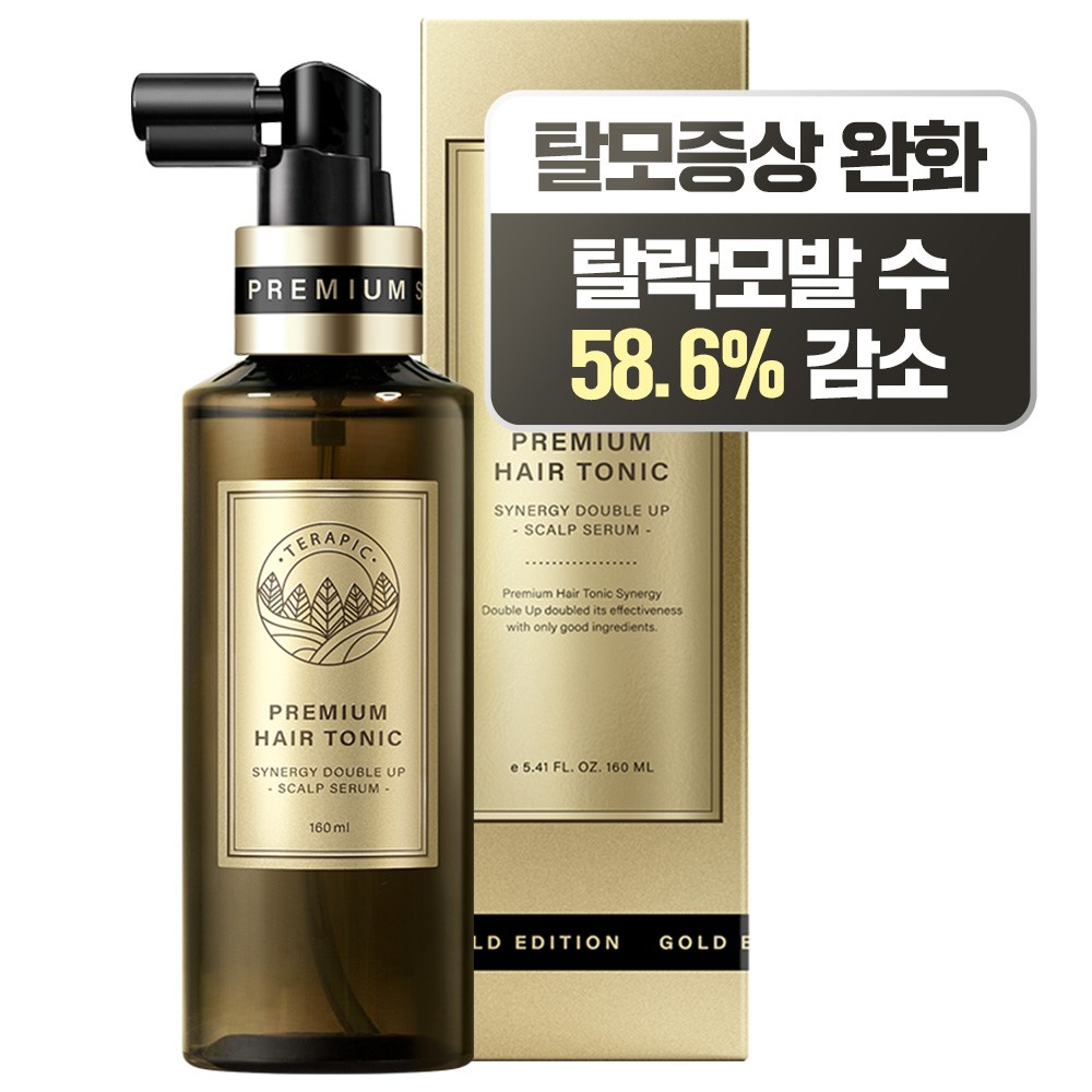 테라픽 프리미엄 헤어토닉 시너지 더블 업, 160ml, 2개