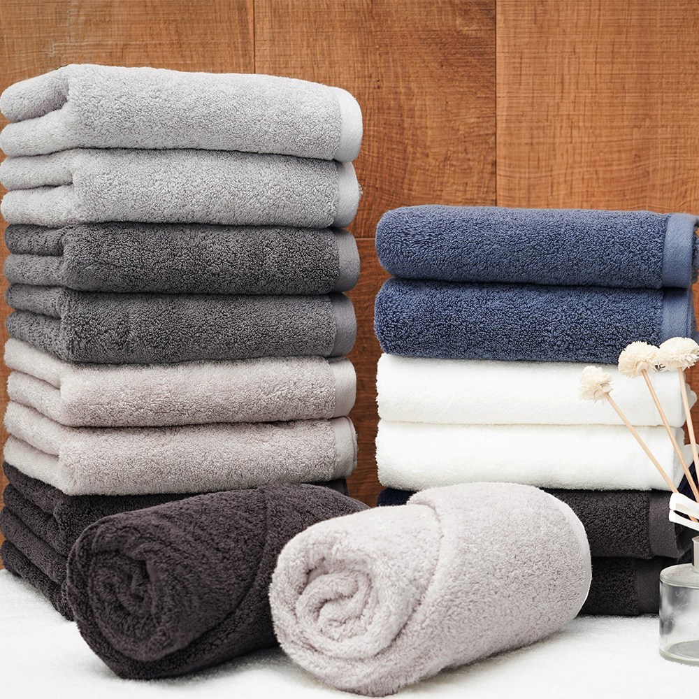 호텔 수건 답례품 항균 타올 40수 코마사 200g 고급 제작, 1개, 옐로우