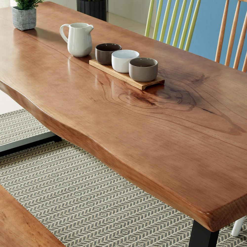 우아한 일상의 동반자, 월넛 소나무 우드슬랩 테이블 인아트식탁