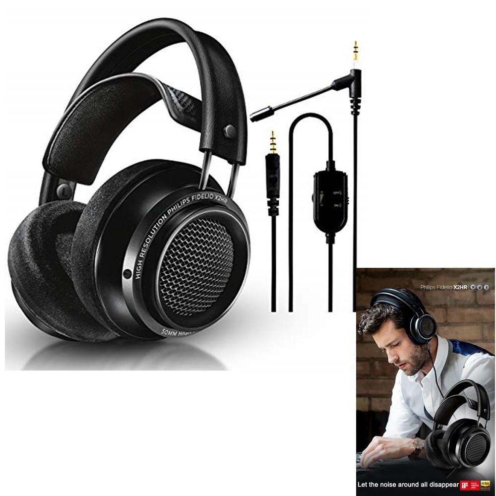 PHILIPS Fidelio X2HR Over-Ear Open-Air Headphone 50mm Drivers/필립스 피델리오 ...