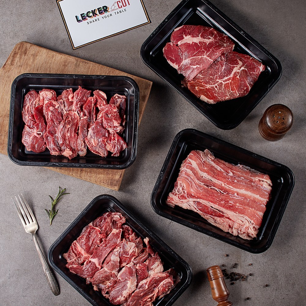 3+1 레커컷 호주산 청정 소고기 4종 800g [안창살+토시살+우삼겹+부채살 ] 구이용 스테이크용 실속 모듬세트 - 한우혼합세트 | 쿠팡