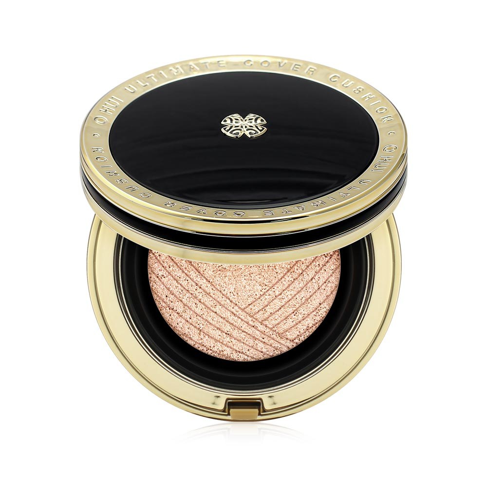 빛나는 피부를 위한 오휘 얼티밋커버 리프팅 광채 쿠션 팩트