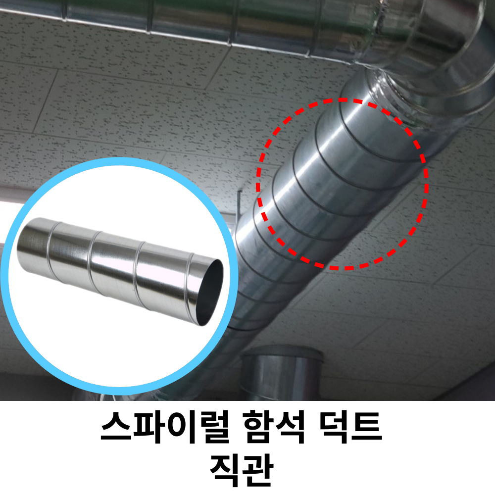 환기 시스템 최적화를 위한 스파이럴 연통 화목난로 덕트직관
